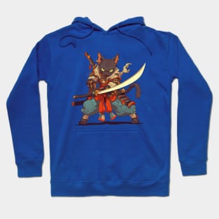 samurai cat Hoodie